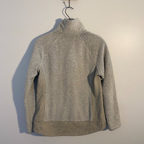 The North Face Women's Sherpa Fleece Jacket Size M Silver Gray - Picture 3 of 10